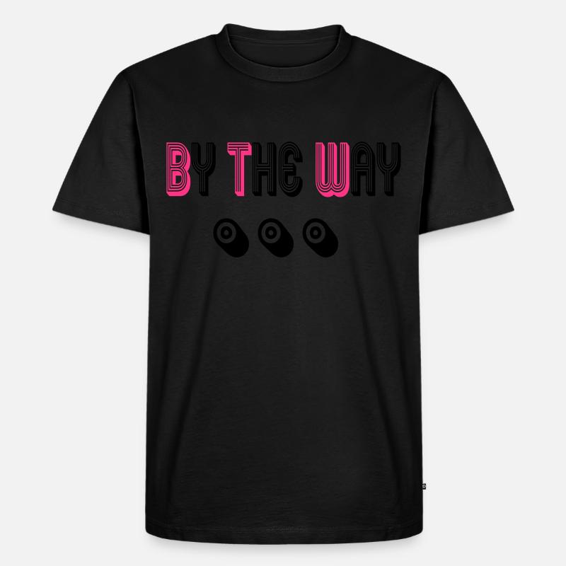 Bye the way - Männer Premium Bio T-Shirt - Schwarz