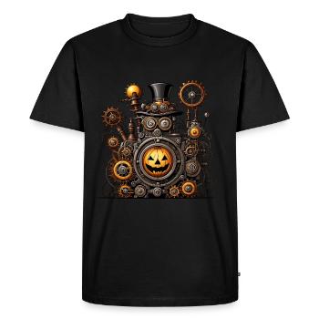Machine d’Halloween - T-shirt Premium bio Homme - noir - Devant - Nico (187cm)