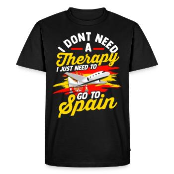 Espagne Tshirt Andalousie Spain Matador cadeau - T-shirt Premium bio Homme - noir - Devant - Nico (187cm)