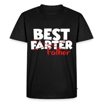 Funny gift for the dad Dad Daddy Humor - Men's Premium Organic T-Shirt - black - Front - Nico (187cm)