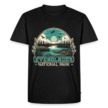 Everglades National Park Outdoor Tours Usa - Men's Premium Organic T-Shirt - black - Front - Nico (187cm)