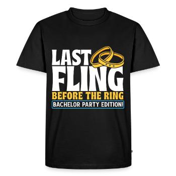 Enterrement de vie de garçon - T-shirt Premium bio Homme - noir - Devant - Nico (187cm)