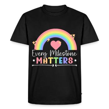 Aba-therapist, behavioural analyst, psychologist - Men's Premium Organic T-Shirt - black - Front - Nico (187cm)