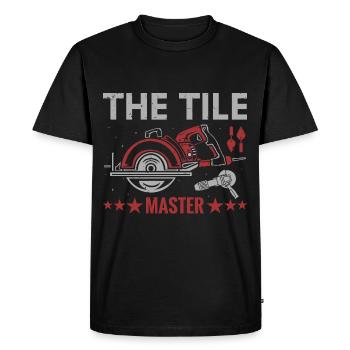 Profession Meilleure idée cadeau carreleur - T-shirt Premium bio Homme - noir - Devant - Nico (187cm)