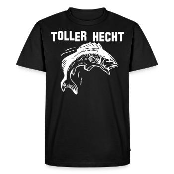 toller Hecht Fisch Angler Fischen Fisch - Männer Premium Bio T-Shirt - Schwarz - Vorne - Nico (187cm)