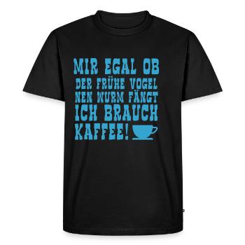 Me EgaL si chien allemand, berger allemand - T-shirt Premium bio Homme - noir - Devant - Nico (187cm)