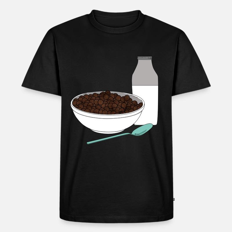 Cornflakes von Kellogg`s wie früher Geschenkidee - Männer Premium Bio T-Shirt - Schwarz