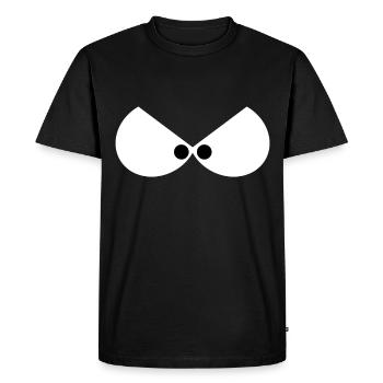 Face - Eyes - Spooky Eyes - 1 - Men's Premium Organic T-Shirt - black - Front - Nico (187cm)