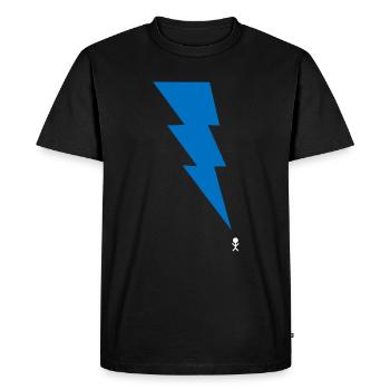 Thunderstorm - Lightning - Lightning - Stick Figure 9 - Men's Premium Organic T-Shirt - black - Front - Nico (187cm)