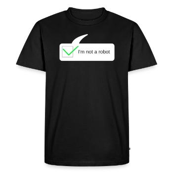 Funny Gift Programmer Computer Nerds - Men's Premium Organic T-Shirt - black - Front - Nico (187cm)