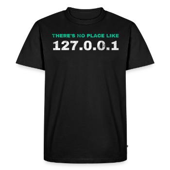 Funny Gift Programmer Computer Nerds - Men's Premium Organic T-Shirt - black - Front - Nico (187cm)
