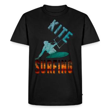 Kite surfers kitesurfing kite surfing kitesurfers - Men's Premium Organic T-Shirt - black - Front - Nico (187cm)