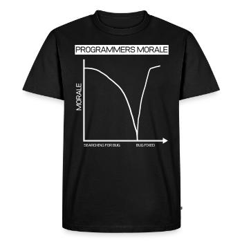 Funny gift programmer computer diagram - Men's Premium Organic T-Shirt - black - Front - Nico (187cm)