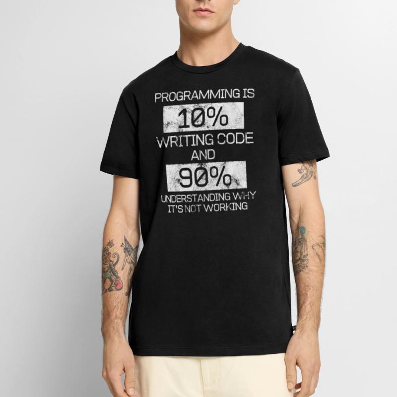 Lustiges Geschenk Programmierer Computer Spruch Männer Premium Bio T-Shirt