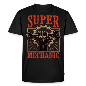 Mechanic Car Mechanic Screwdriver Car Mechanic - Men's Premium Organic T-Shirt - black - Front - Nico (187cm)