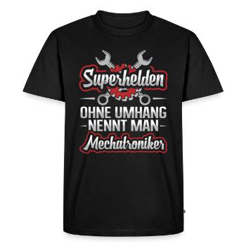 Mechatronics Mechatronics - Men's Premium Organic T-Shirt - black - Front - Nico (187cm)