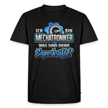 Mechatronics Mechatronics - Men's Premium Organic T-Shirt - black - Front - Nico (187cm)