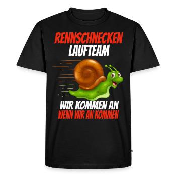 Course des escargots de l'équipe de jogging - T-shirt Premium bio Homme - noir - Devant - Nico (187cm)