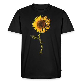 You Are My Sunshine Sunflower Cute Sloths Lovers - Männer Premium Bio T-Shirt - Schwarz - Vorne - Nico (187cm)