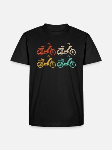 Moped moped vintage vintage gift motor bike - Men's Premium Organic T-Shirt - black