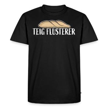 Ténémeuse CHUCHOTEUR Drôle boulanger cadeau de pain - T-shirt Premium bio Homme - noir - Devant - Nico (187cm)