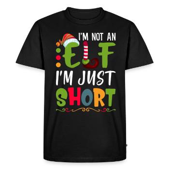 Je ne suis pas un elfe, je suis juste un petit sarcasme drôle - T-shirt Premium bio Homme - noir - Devant - Nico (187cm)