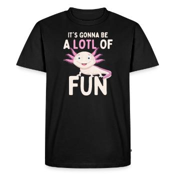 Axolotl - T-shirt Premium bio Homme - noir - Devant - Nico (187cm)