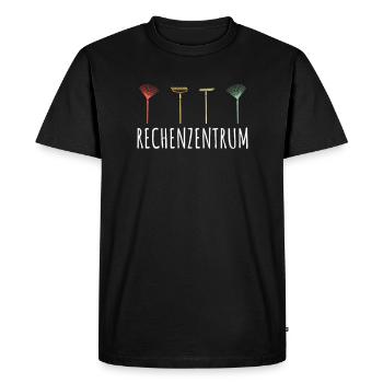 Rechenzentrum Garten Gärtner Geschenk Rechen Harke - Männer Premium Bio T-Shirt - Schwarz - Vorne - Nico (187cm)