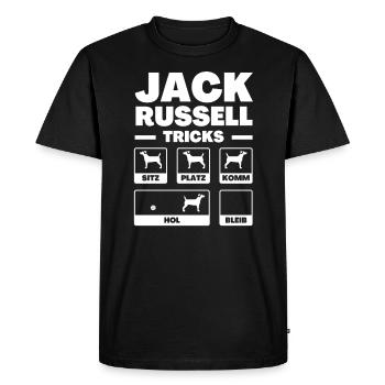 Jack Russel Hundebesitzer - Männer Premium Bio T-Shirt - Schwarz - Vorne - Nico (187cm)
