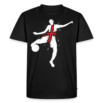 England football jersey flag Lions - Men's Premium Organic T-Shirt - black - Front - Nico (187cm)