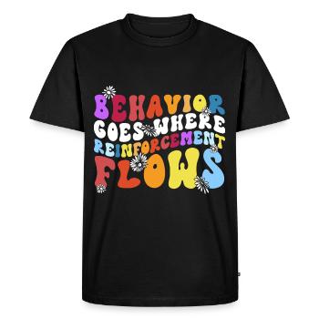Aba therapist Behavior analyst Psychologist - Men's Premium Organic T-Shirt - black - Front - Nico (187cm)