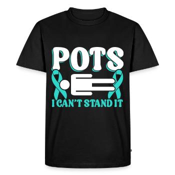 Dysautonomia Awareness Chronic Disease - Men's Premium Organic T-Shirt - black - Front - Nico (187cm)