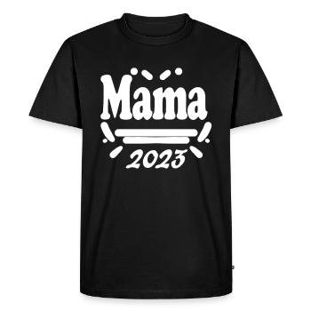 Chargement de Mama 2023 - Future Mother 2023 - T-shirt Premium bio Homme - noir - Devant - Nico (187cm)