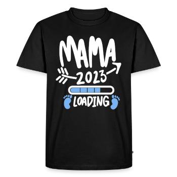 Mom 2023 Mother Pregnancy Pregnant - Men's Premium Organic T-Shirt - black - Front - Nico (187cm)
