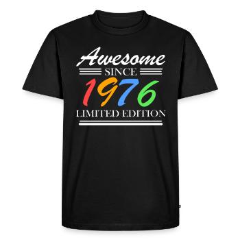 1976 - Fantastic since 1976 - Born in 1976 - Men's Premium Organic T-Shirt - black - Front - Nico (187cm)