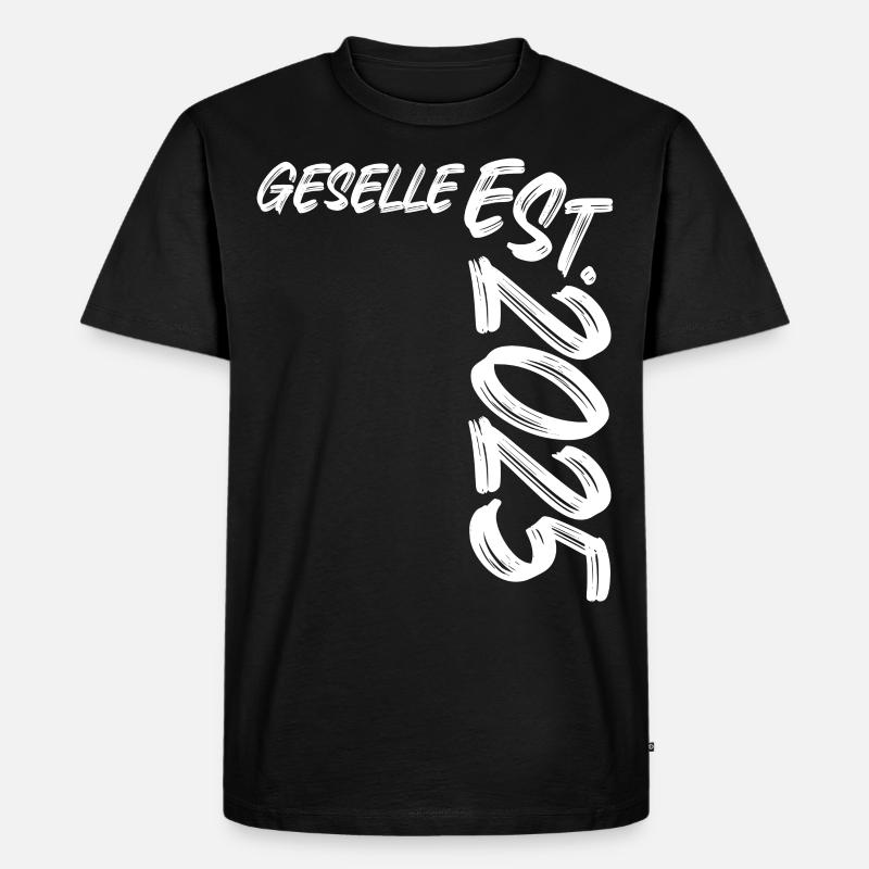 Geselle Est. 2025 - Männer Premium Bio T-Shirt - Schwarz