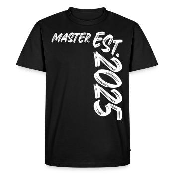 Master Est. 2025 - T-shirt Premium bio Homme - noir - Devant - Nico (187cm)