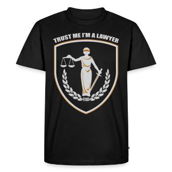 Croyez-moi, je suis un avocat - T-shirt Premium bio Homme - noir - Devant - Nico (187cm)