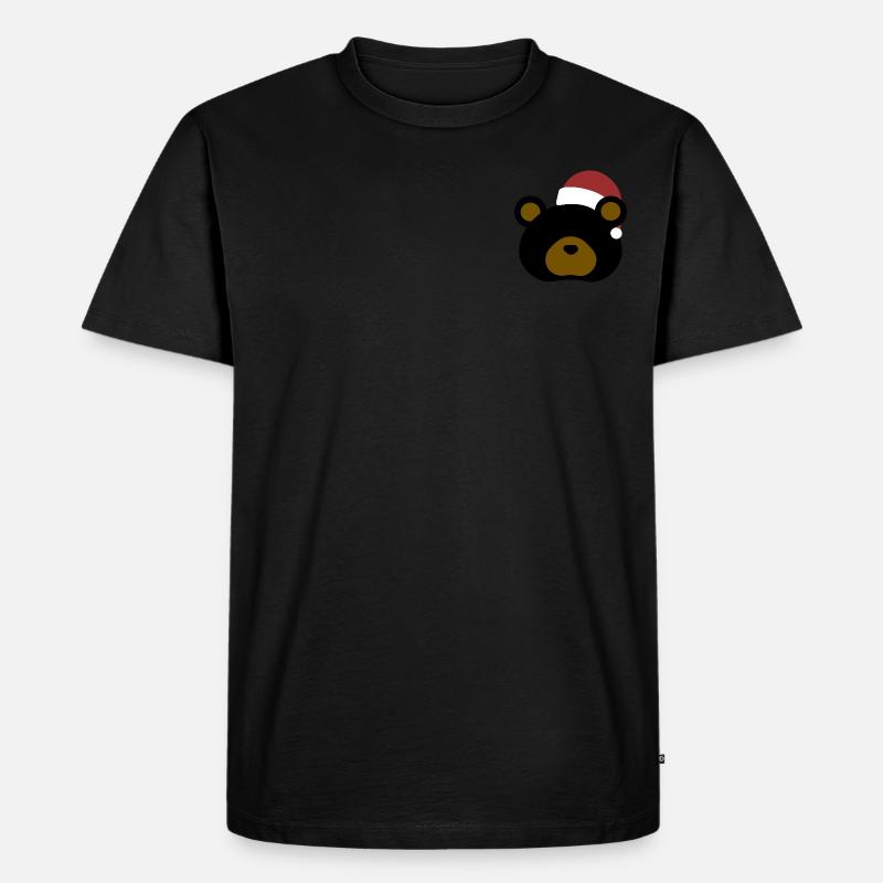 Black bear- Christmas edition - Männer Premium Bio T-Shirt - Schwarz