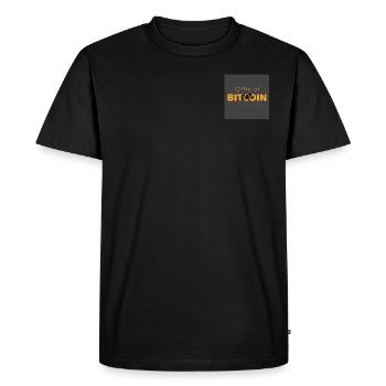 Official Bitcoin Club - Männer Premium Bio T-Shirt - Schwarz - Vorne - Nico (187cm)