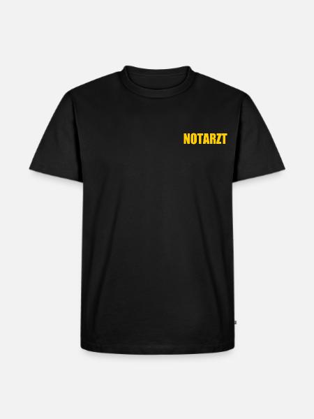 Notarzt - Männer Premium Bio T-Shirt - Schwarz