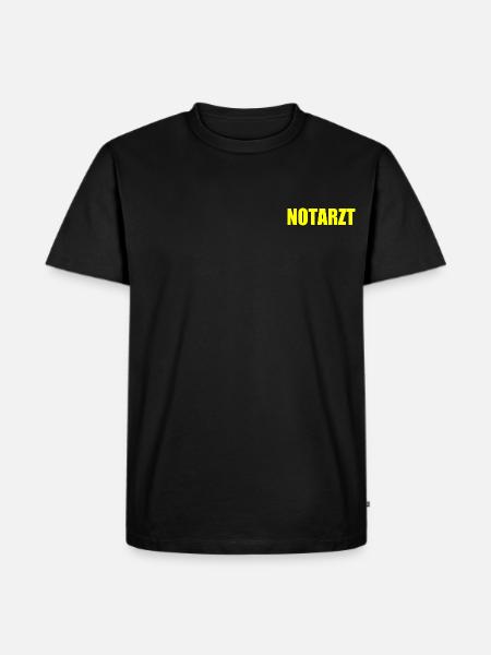 Notarzt - Männer Premium Bio T-Shirt - Schwarz