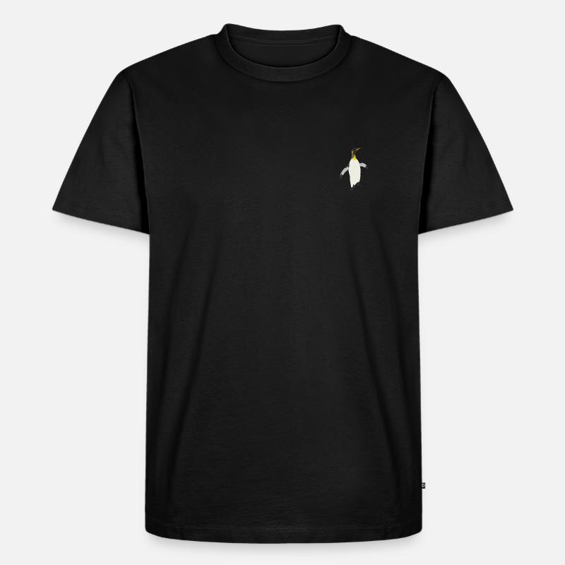 Pinguin - Männer Premium Bio T-Shirt - Schwarz