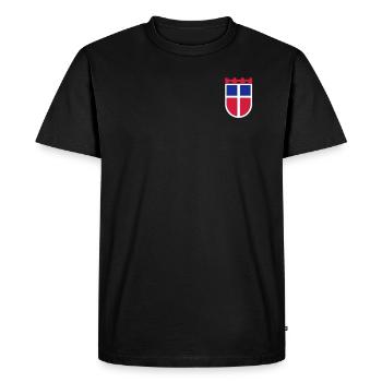 Manteau de Sarre des bras - T-shirt Premium bio Homme - noir - Devant - Nico (187cm)