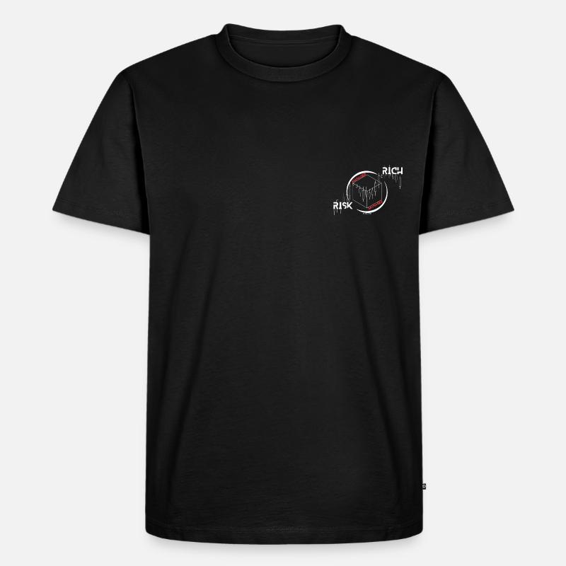 RICH-RISK MANAGER - Männer Premium Bio T-Shirt - Schwarz