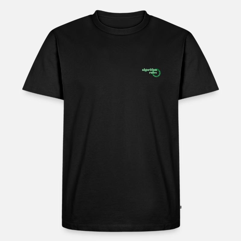 algorithm rules - Männer Premium Bio T-Shirt - Schwarz