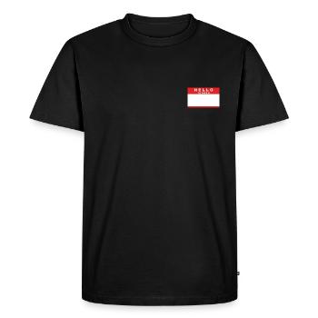 mon nom est - T-shirt Premium bio Homme - noir - Devant - Nico (187cm)