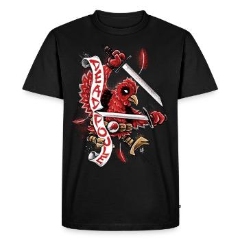 Dead Poule - T-shirt Premium bio Homme - noir - Devant - Nico (187cm)