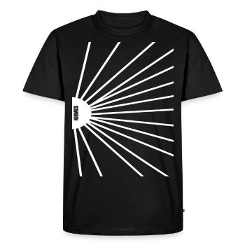 Rayons de la grande roue - T-shirt Premium bio Homme - noir - Devant - Nico (187cm)