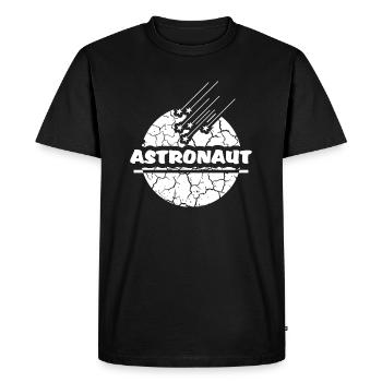 Je suis un astronaute - T-shirt Premium bio Homme - noir - Devant - Nico (187cm)